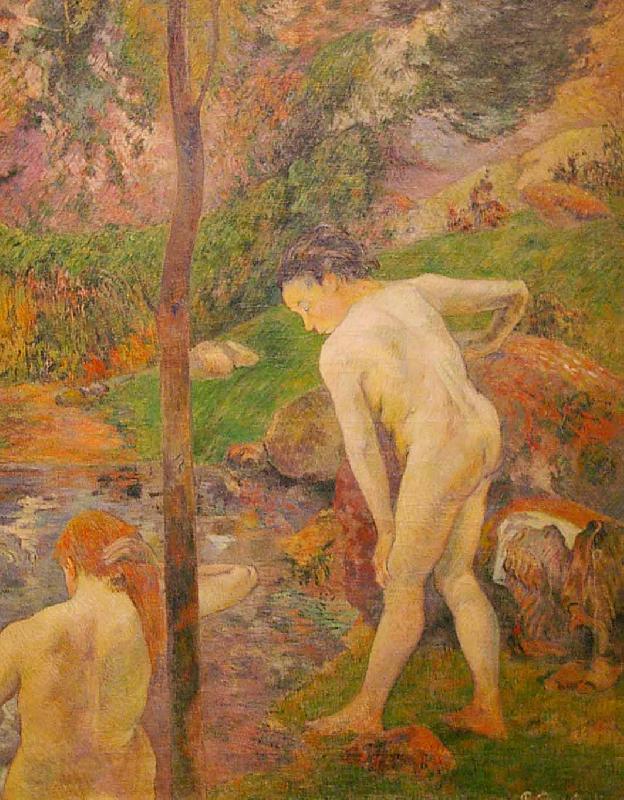 Paul Gauguin Baigneurs en Bretagne Spain oil painting art